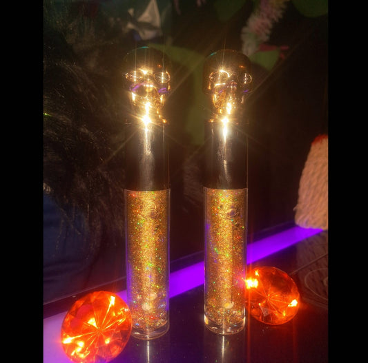 Golden Wishes Ritual Golden Skull Lip Gloss