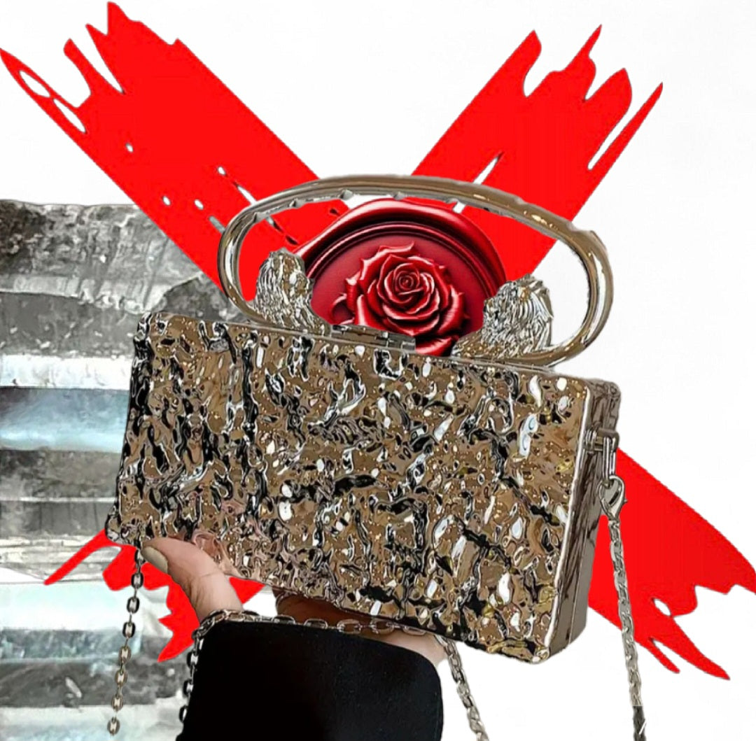 Lion Goddess & Siren Confidence  - Sliver Ritual Activated & Blessed Purse