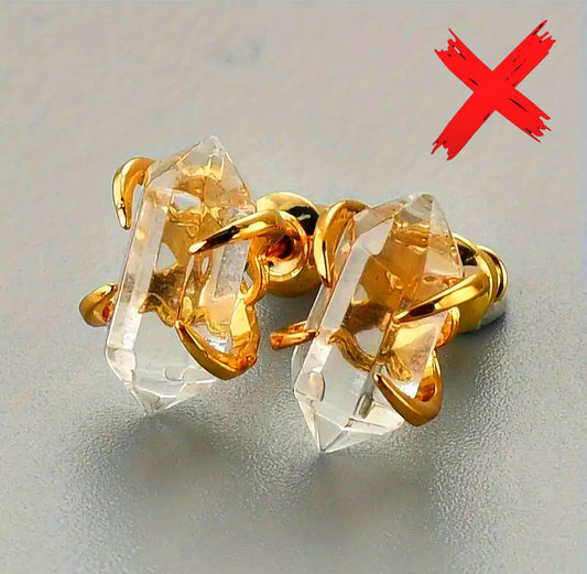 Clear Quartz Crystal Energy Cloaking & Protection - Ritual Activated & Blessed Earrings