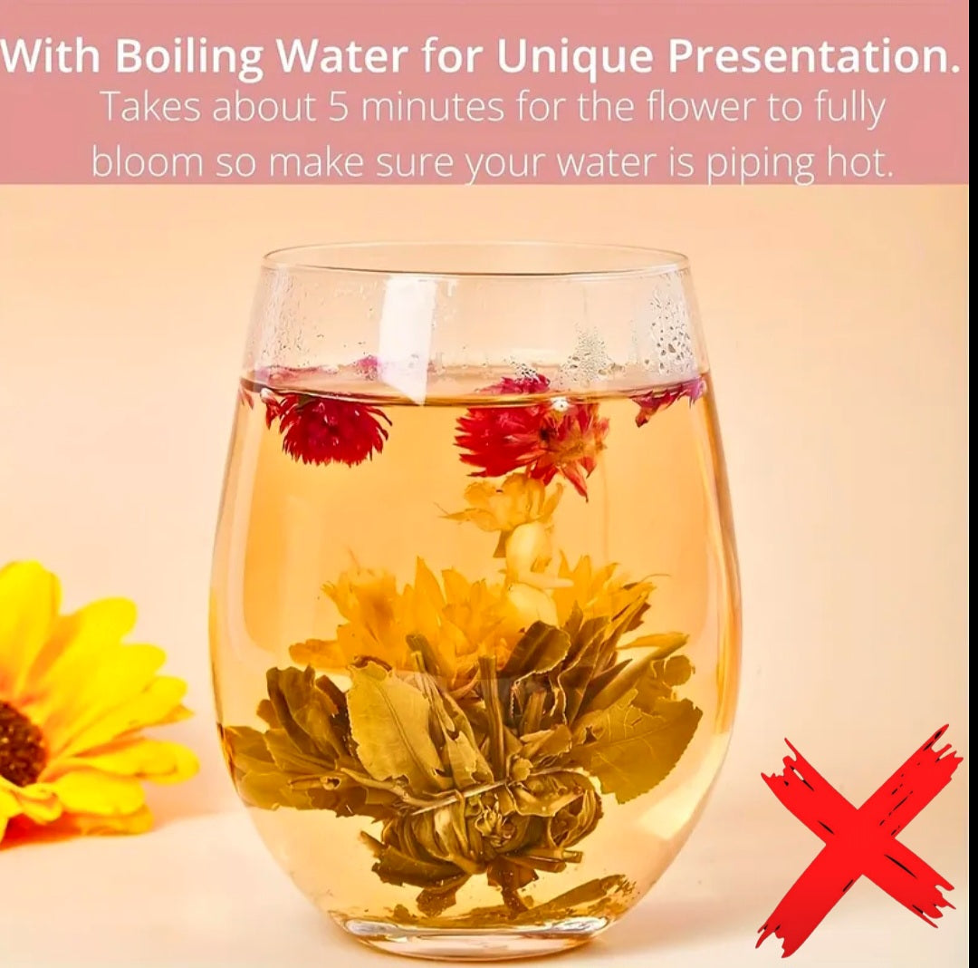 Foxys Magical Blooming Flower Tea - Ritual Tea Of Growth & Rapid Fertility & Manifestations - Activated & Blessed - 9 Pack