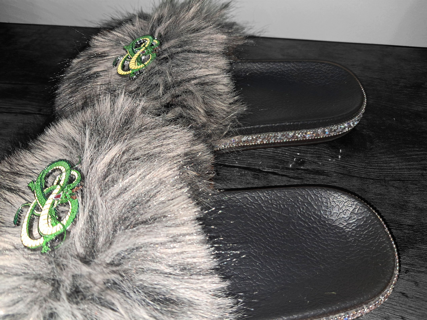 Every Step Counts - Grey Wolf Grey / Black Ritual Manifesting & Protection Activated & Blessed Slides