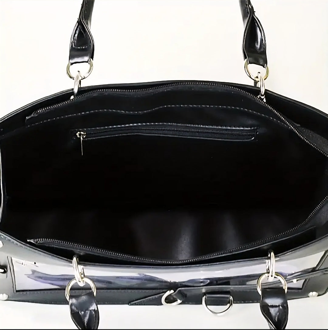 Transformation Goddess - Protection / Manifesting - Black / Sliver Ritual Activated & Blessed Butterly & Spider Web Purse