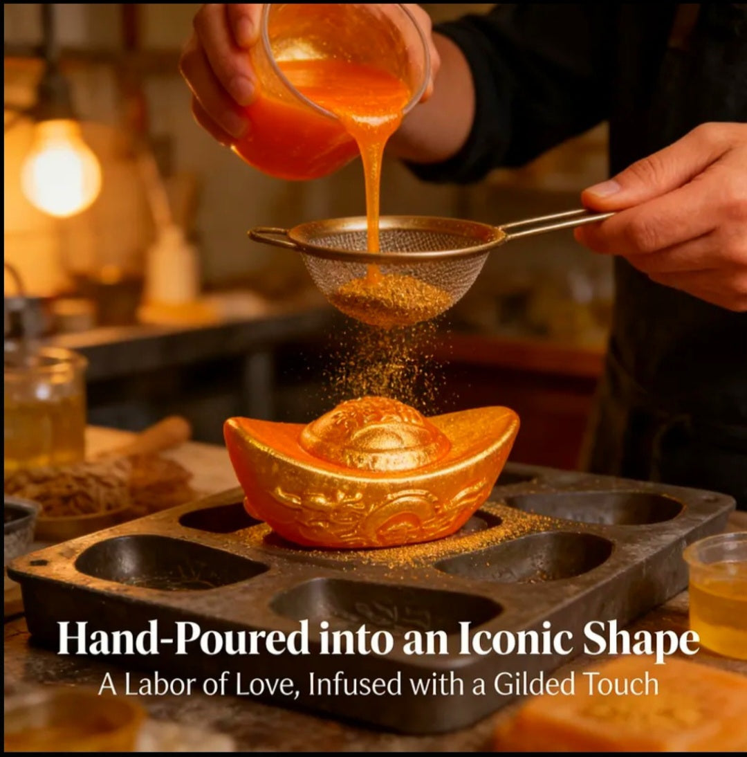 Golden Protection Circle Remover Of Chaos & Destruction & Bring In Good Luck / Blessings - Energy Amplifer - Ritual Soap Activated & Blessed