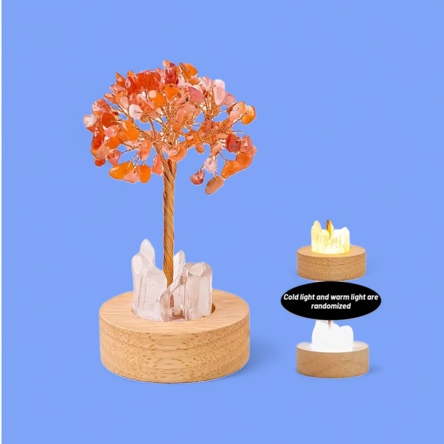 Bulldozer Of Blockages - Orange Quartz Ritual Lamp