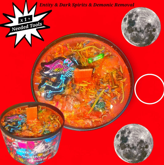 Entity & Negative Spirit - Demonic / Dark Energy Banisher - Powerful Ritual Candle