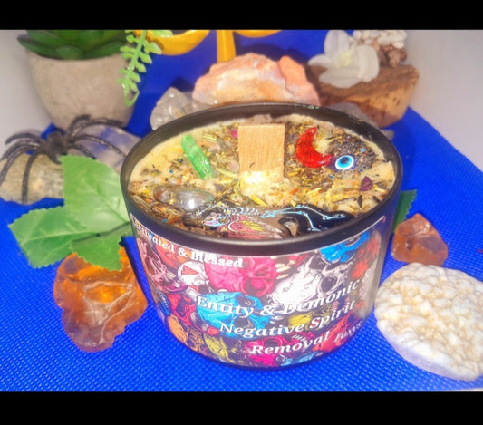 Entity & Negative Spirit Rebuke/Banish Ritual Candle