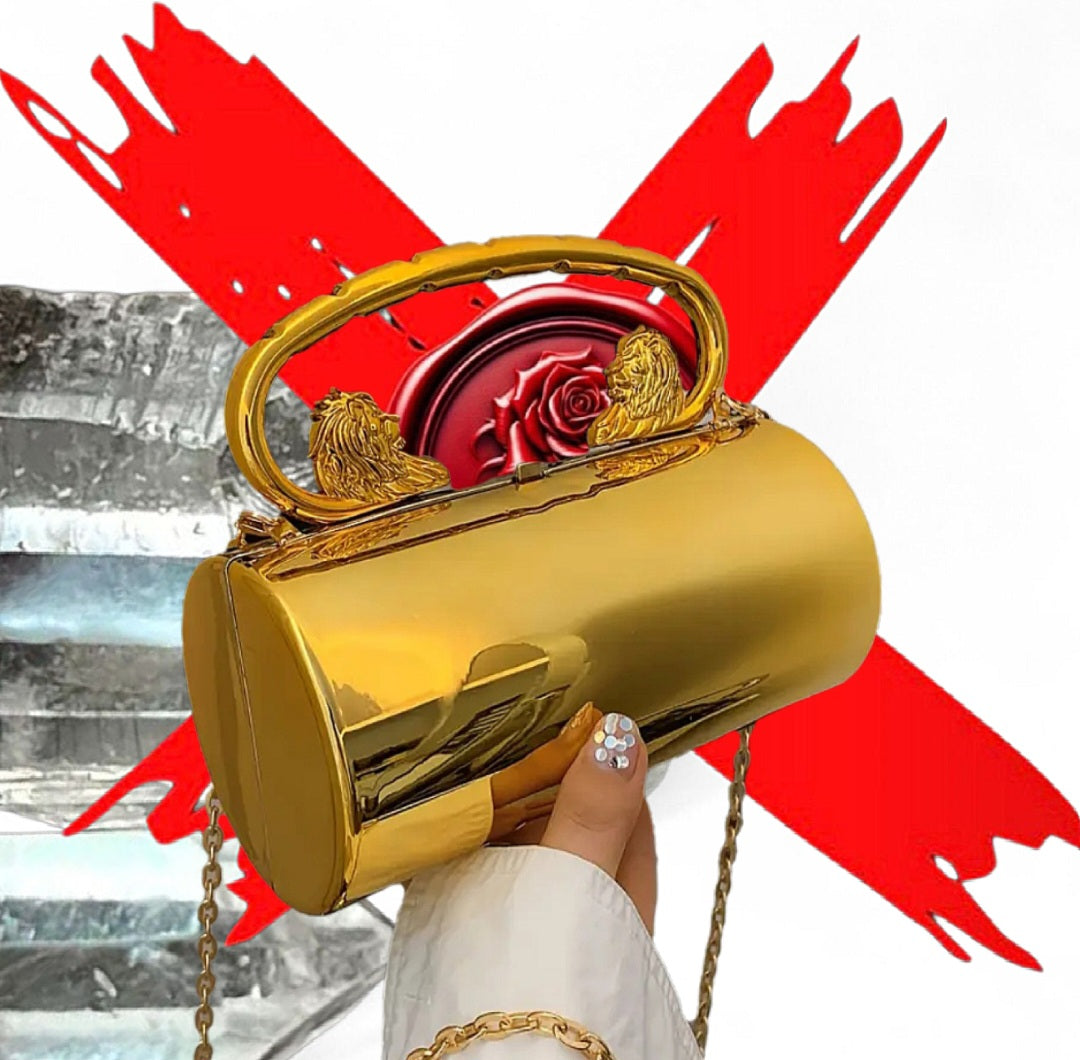 Lion Goddess & Siren Confidence  - Gold Ritual Activated & Blessed Purse