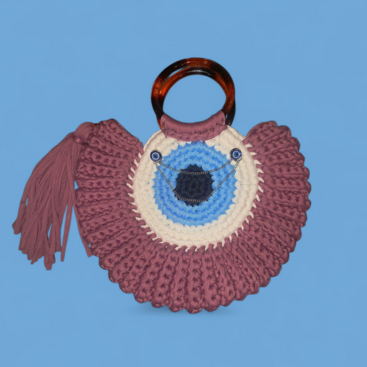 Creativity & Creation & Wisdom Booster - Ritual Purple Evil Eye Activated Purse