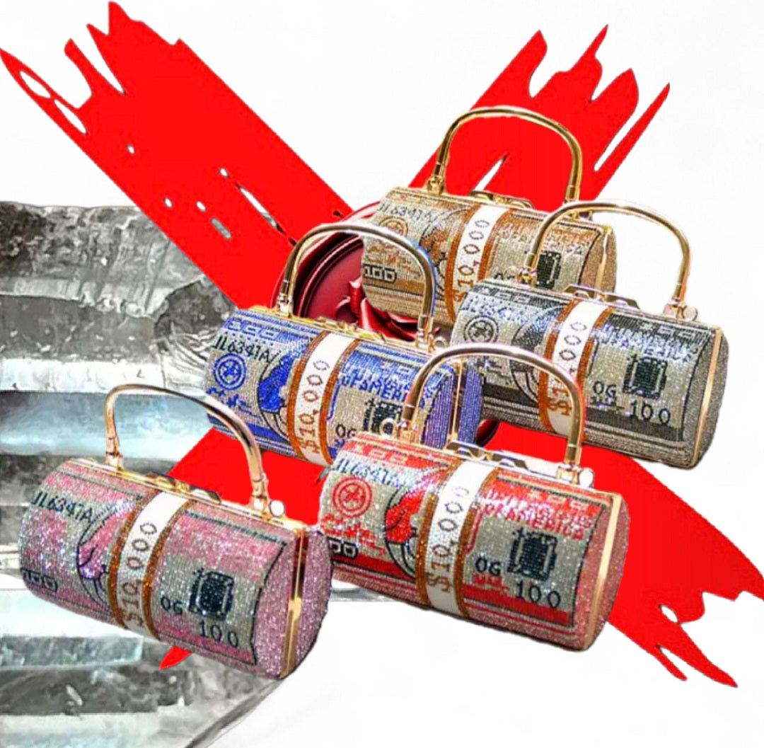 Money Comes To Me - Magnetic / Manifesting / Protection - Light Blue Ritual Activated & Blessed Purse