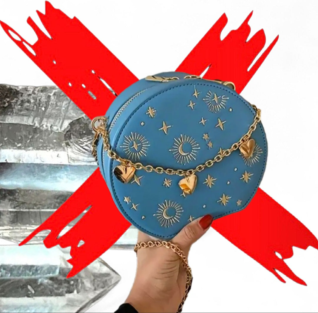 The Universe & Stars Are Always In My Favor - Blue Amplified Manifesting & Ritual Activated & Blessed Purse