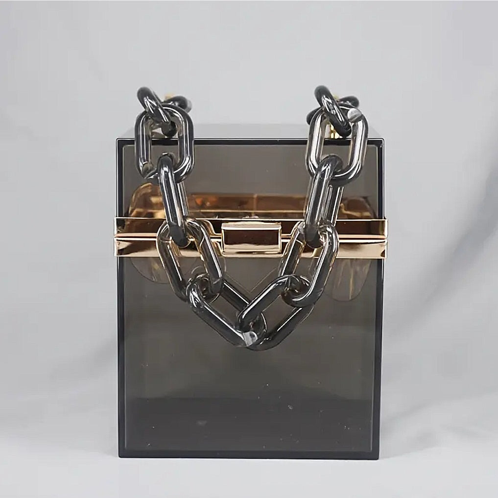 Untouchable Energy Shifter - Manifesting / Protection / Energy Cleanser - Grey & Gold Ritual Activated & Blessed Purse / Anything Bag / Box