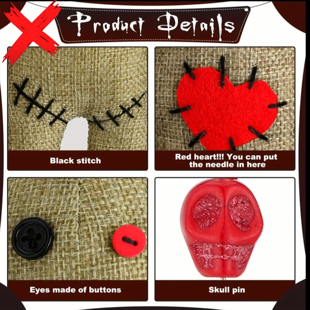 Powerful Reversal Voodoo Doll - Activated & Blessed Ritual Remover & Energy Shielder