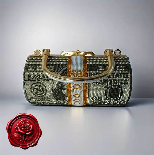 Money Comes To Me - Magnetic / Manifesting / Protection - Dark Green Ritual Activated & Blessed Purse