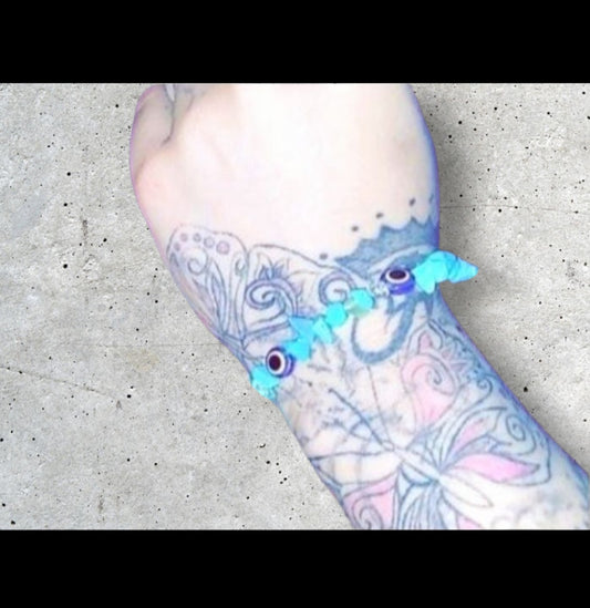 Blue Lapis Lazuli Crystals & Evil Eye Protection Ritual Bracelet