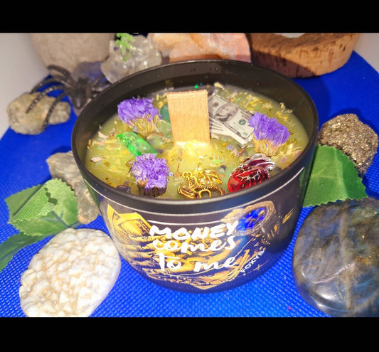 Money Comes To Me Masculine Ritual Candle