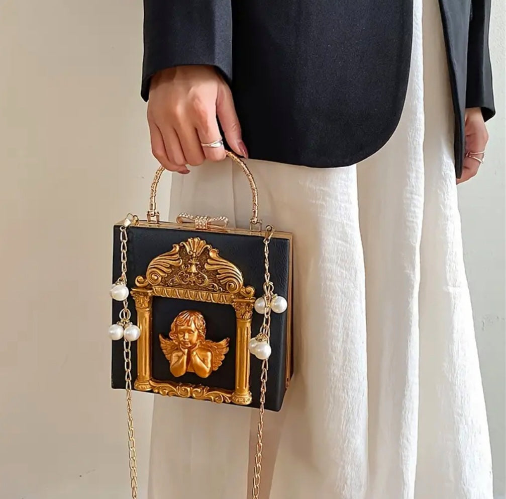 Guardian Angel Of Luck & Protection - Blue / White / Gold Ritual Activated & Blessed Purse