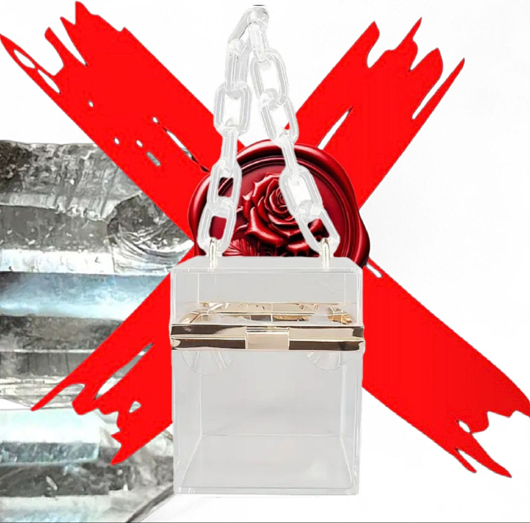 Untouchable Energy Shifter - Manifesting / Protection / Energy Cleanser - Clear & Gold Ritual Activated & Blessed Purse / Anything Bag / Box