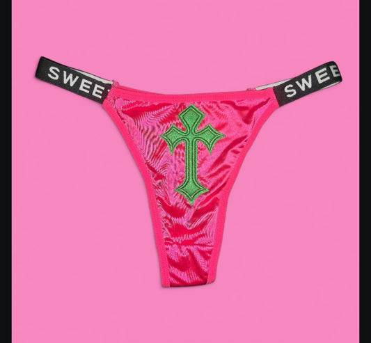 The Sweet Magical Flower - Hot Pink / Green/ White/ Black Ritual Activated Thong