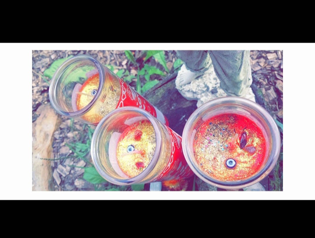 Red 7 Day Blessed & Activated Ritual Candle