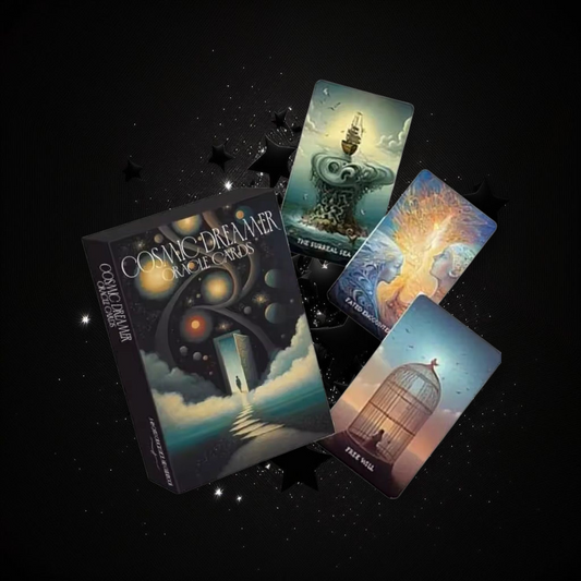 Cosmic Dreamer Oracle Deck & Ritual Reading Elixir & Activated Crystal