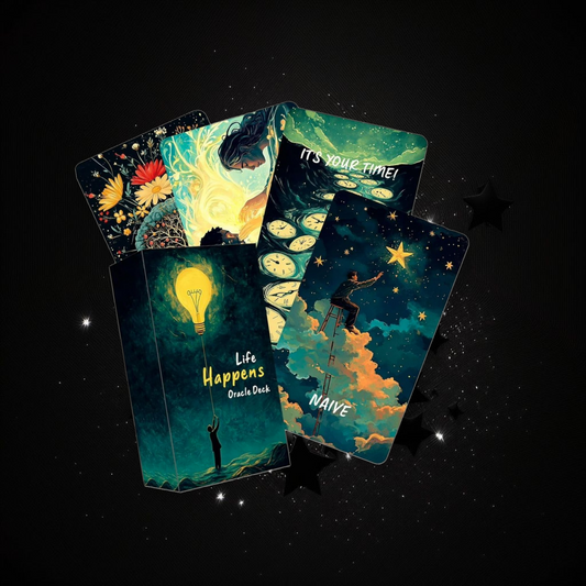 Life Happens Oracle Deck & Ritual Reading Elixir & Activated Crystal