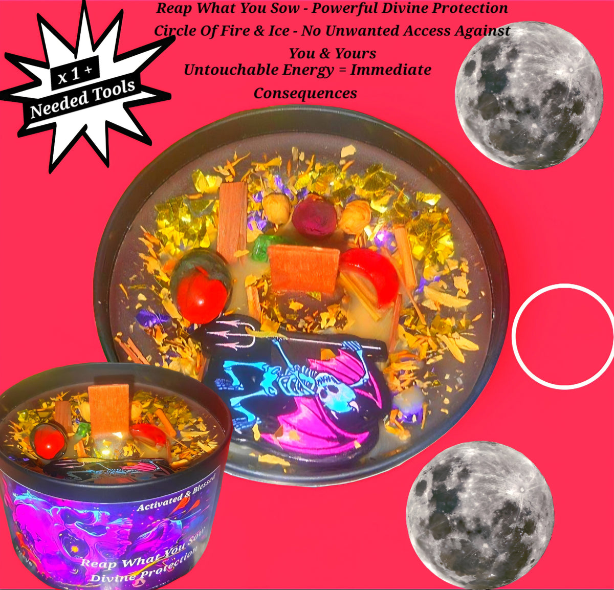 Reap What They Sow - Untouchable Energy & Immediate Concequences - Powerful Spiritual Reaper Ritual Candle