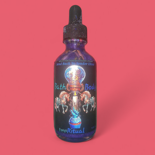 Send Back To Sender Elixir Crystal Infused Body & Bath Ritual Oil