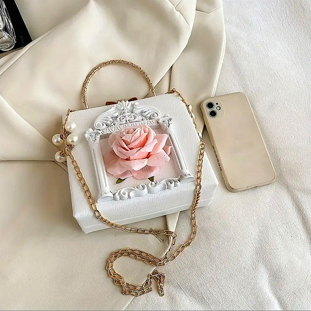 Angels Of Growth & Success & Protection - Pink / White / Gold Ritual Activated & Blessed Purse