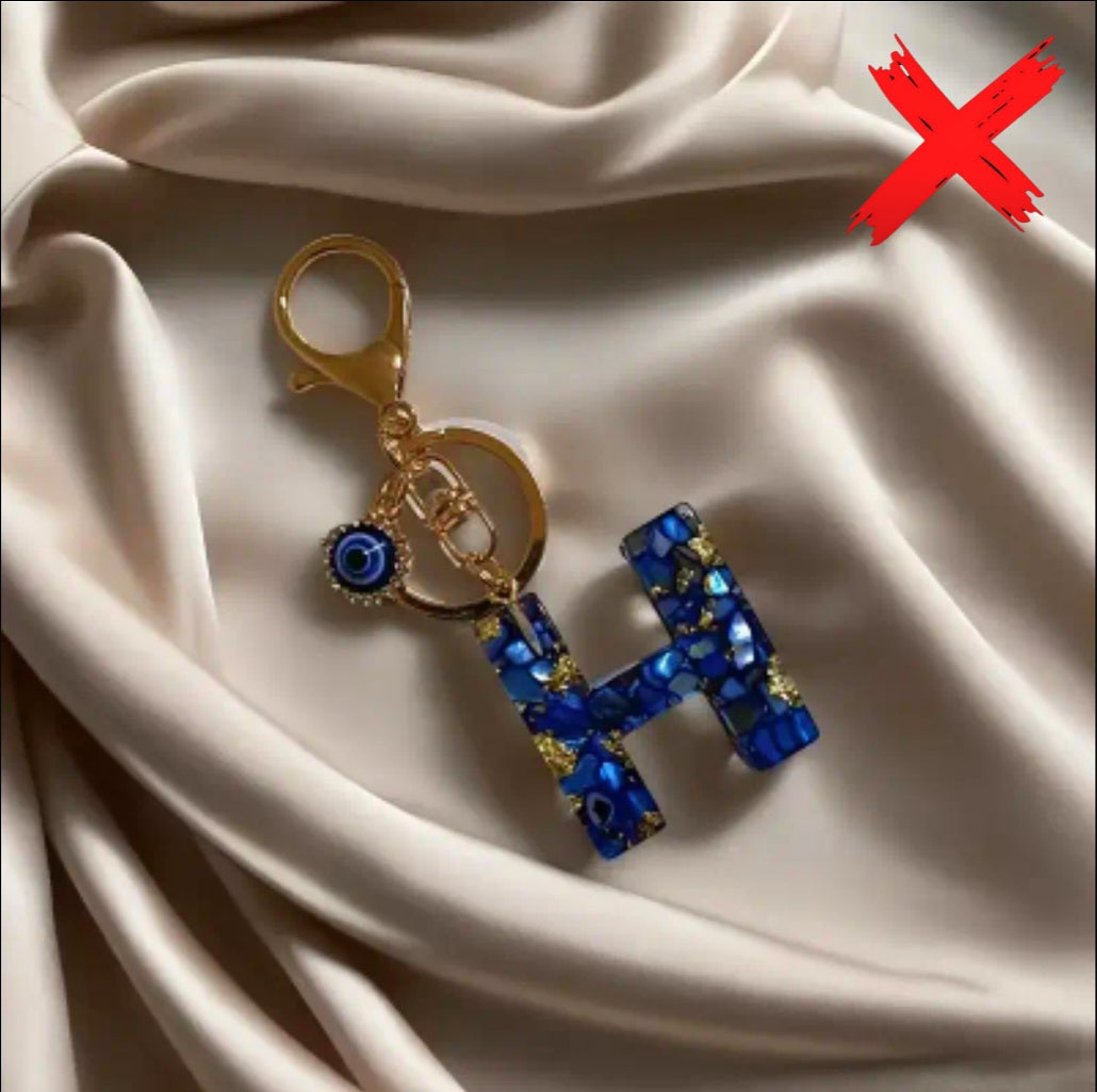 Evil Eye Energy Shielder - H - Ritual Activated & Blessed - Protection & Transmuting Keychain - Home, Vechile, Kids, Travels