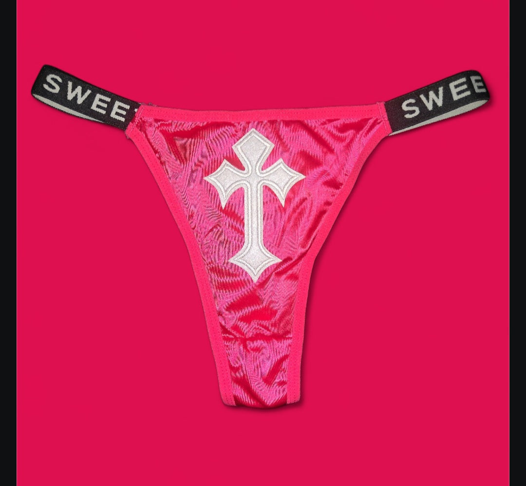 The Sweet Magical Flower - Pink / White / Black Ritual Activated Thong