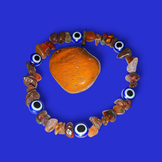 Tigers Eye & Evil Eye Protection Bracelet