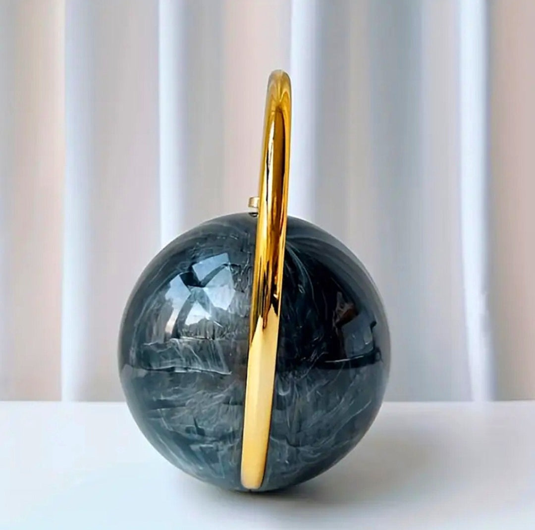 Transmuting Energy Amplifying Bubble - Blue / Gold / Greenish Ritual Activated & Blessed Purse