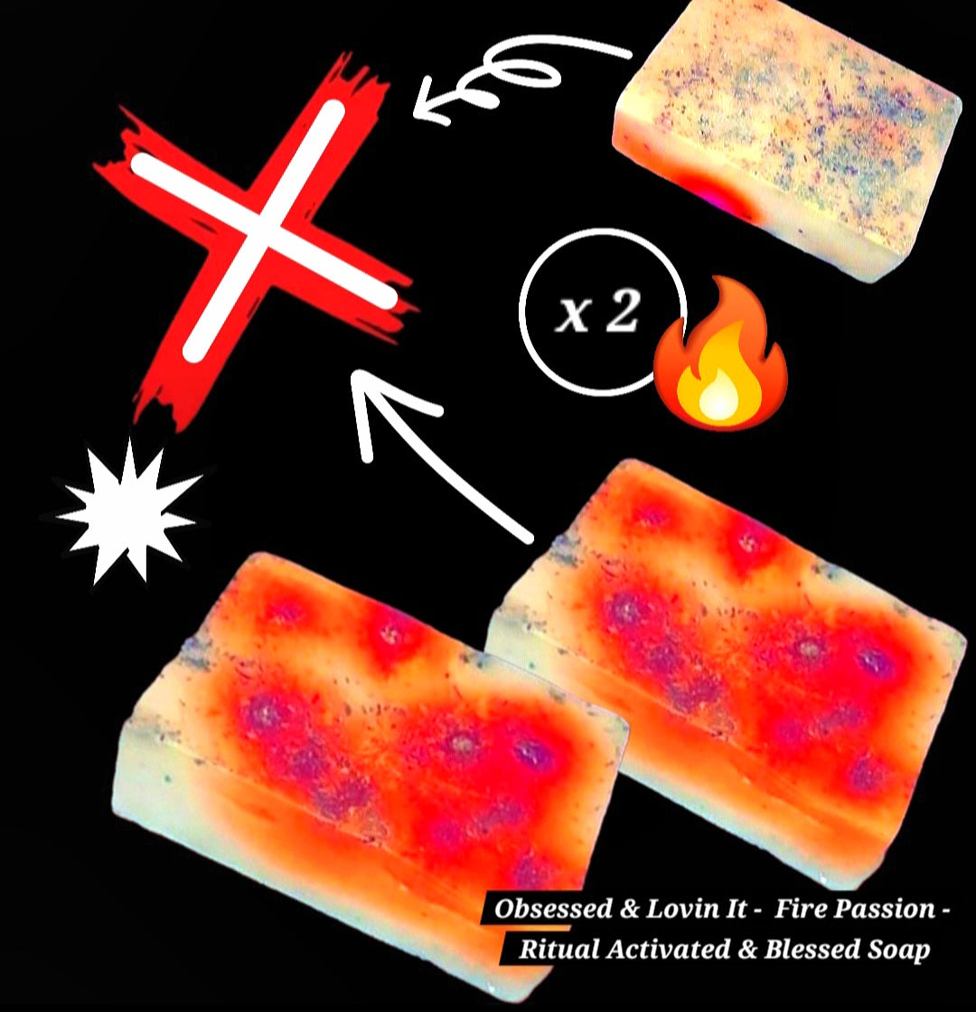 Obsessed & Lovin It - Fire Passion / Loyalty Amplifier - w/ Removal Of Dark Magic - Powerfully Enhanced Ritual Soap ×2 Per