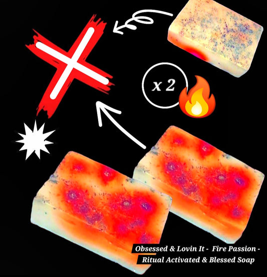 Obsessed & Lovin It - Fire Passion / Loyalty Amplifier - w/ Removal Of Dark Magic - Powerfully Enhanced Ritual Soap ×2 Per