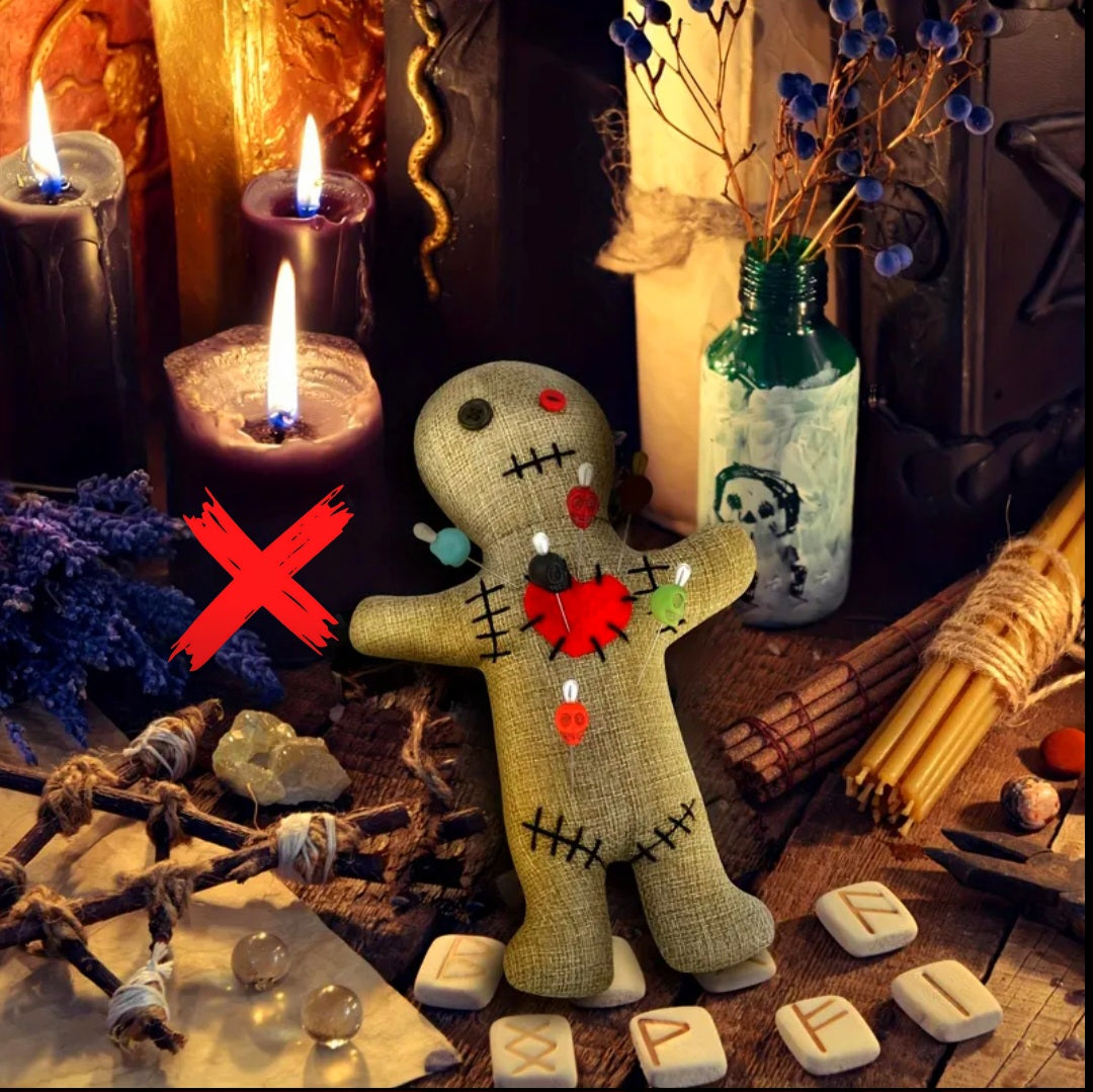 Powerful Reversal Voodoo Doll - Activated & Blessed Ritual Remover & Energy Shielder