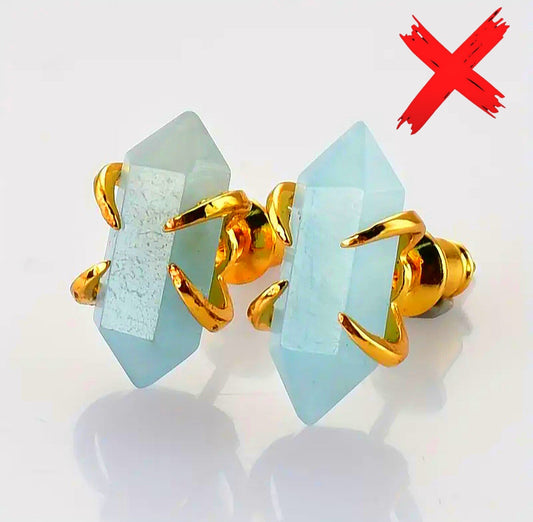 Angelite Crystal Energy Cloaking & Protection - Ritual Activated & Blessed Earrings