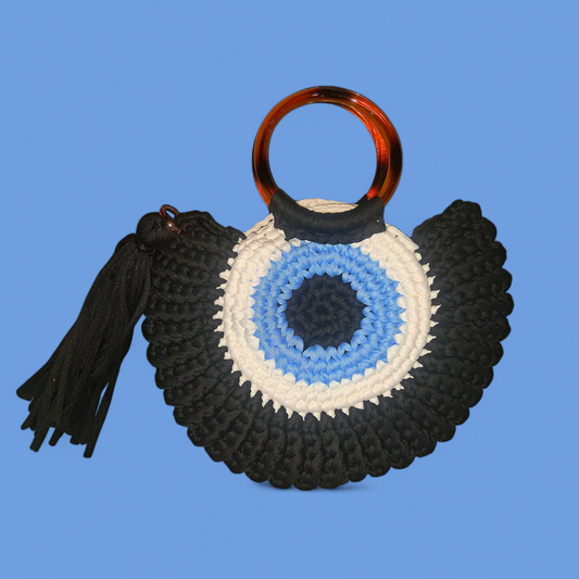 Phoenix Rising Transmuter & Shielding - Black Evil Eye Ritual Activated Purse