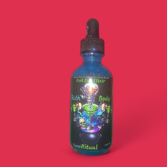 Evil Eye Elixir Bath & Body Ritual Crystal Infused Oil