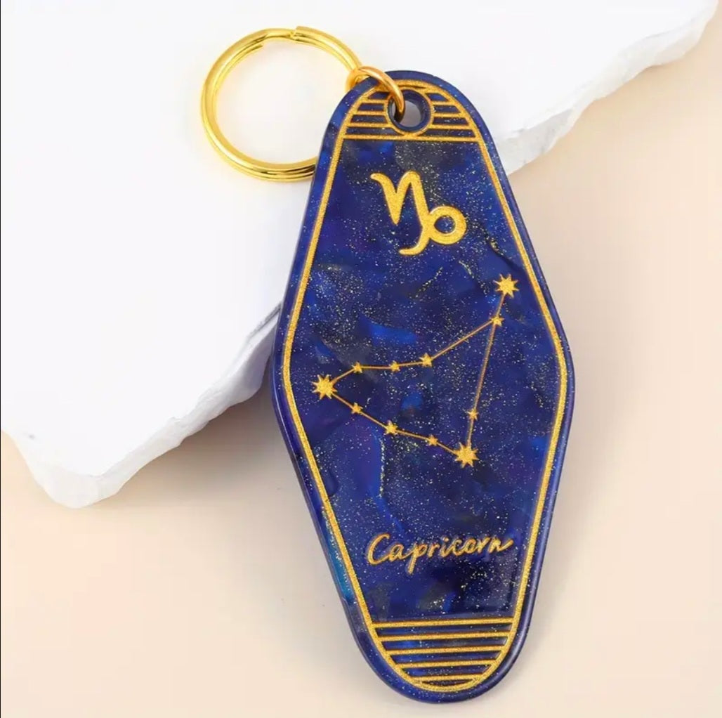 Capricorn Protection & Transmuting Keychain - Home, Vechile, Kids, Travels - Ritual Activated & Blessed