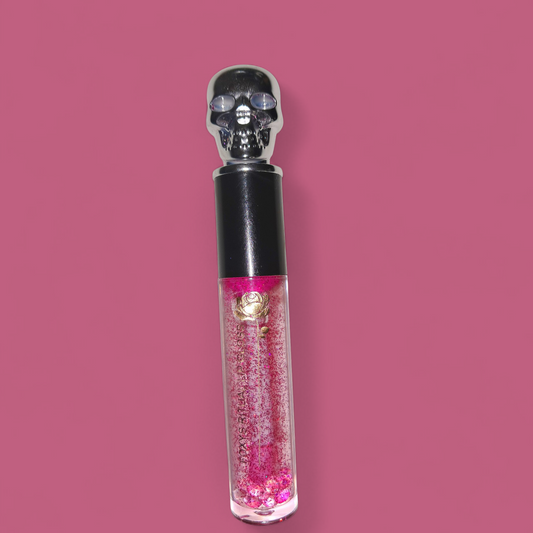 Pink Flame Ritual Sliver Skull Color Changing Lip Tint & Gloss