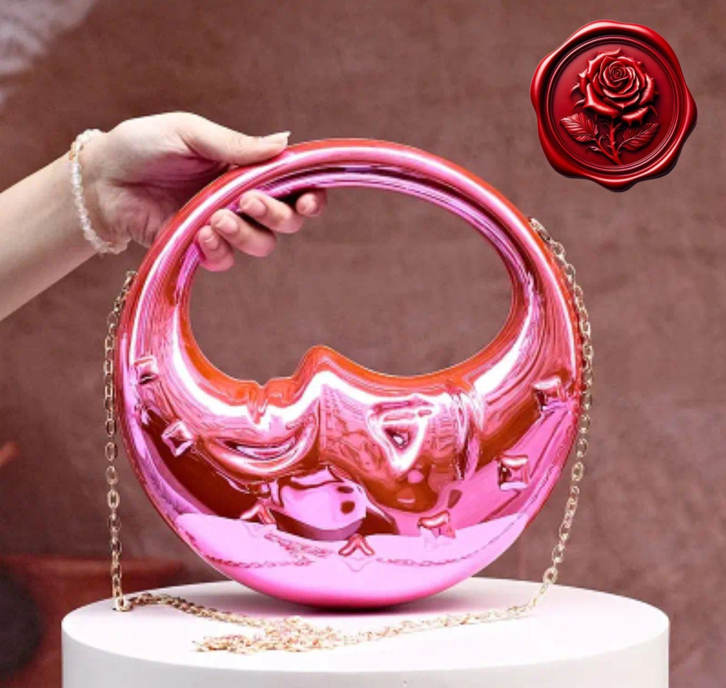 The Moon & Stars Shine On Me & Guard Me - Pink Ritual Activated & Blessed Purse