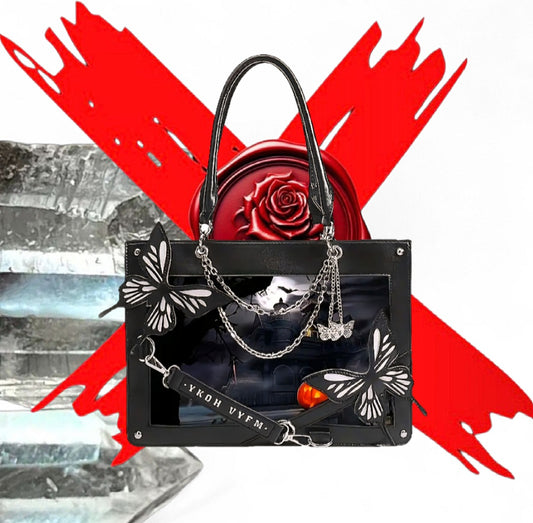 Transformation Goddess - Protection / Manifesting - Green / Orange / Gold / Black Ritual Activated & Blessed Butterly & Pumkin Purse