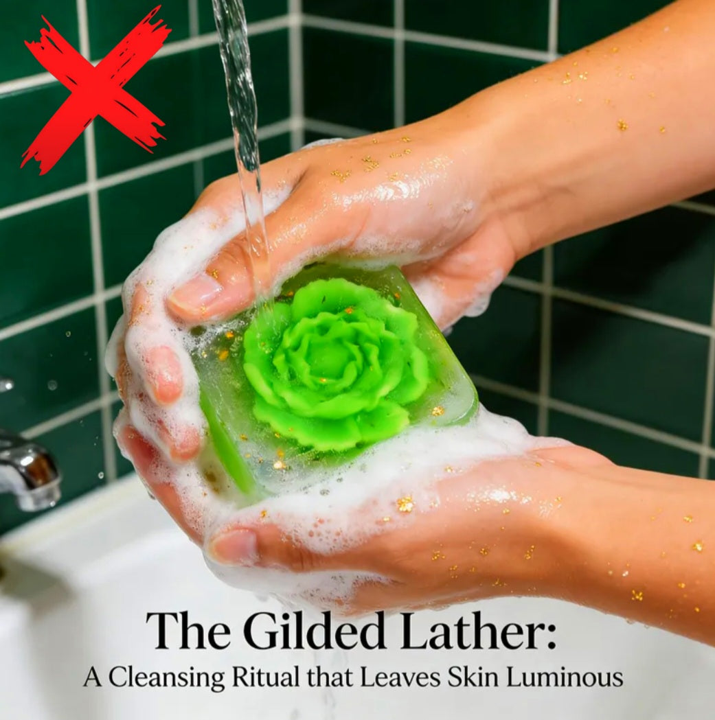 Golden Aftermath Of Warfare - Removal Of Blockages- Taking Back Power & Control - Lucky Shifting & Protecting Harmony / Blessings - Ritual Activated & Blessed Purple Golden Rose Soap