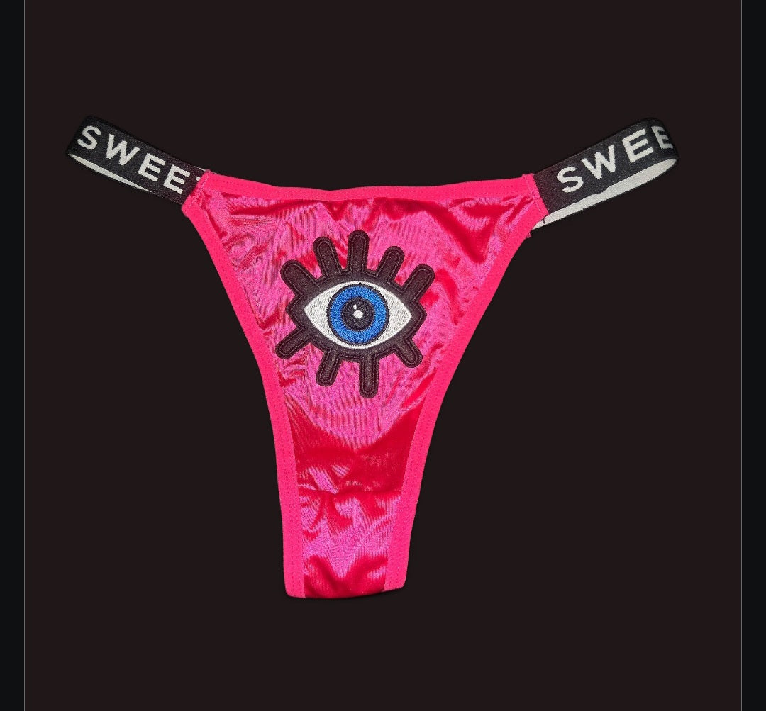 The Knockout Sweetheart - Pink / Blue / White / Black Ritual Activated Thong