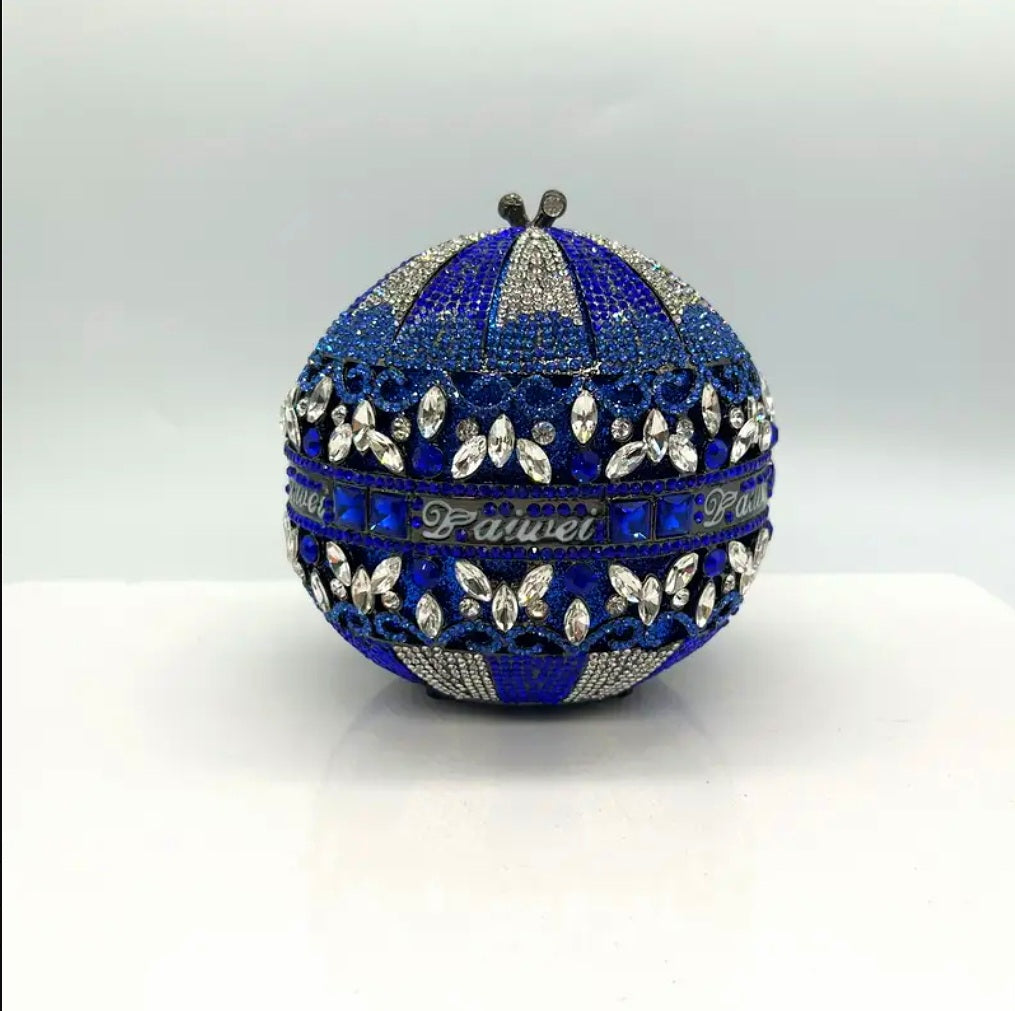 The Sky Isnt The Limit - Magnetic Abundance & Luck Transmuter - Dark Blue / Sliver / White Ritual Activated & Blessed Hot Air Ballon Purse