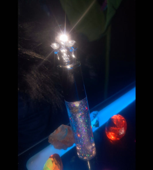 Moon Magic Sliver Skull Blue Lip Gloss