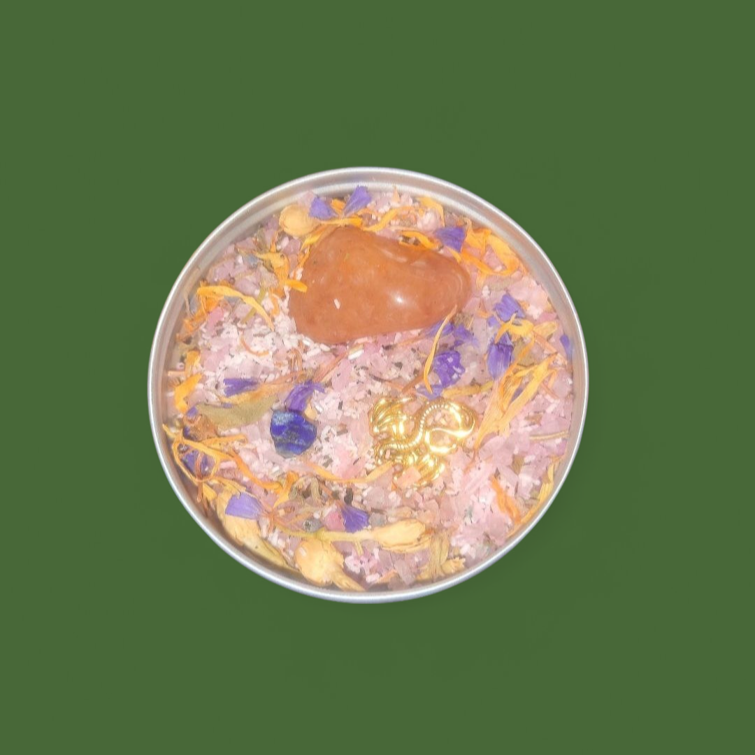 Strong Mind & Body & Soul & Energy Healing Ritual Spiritual Bath Jar & Crystals