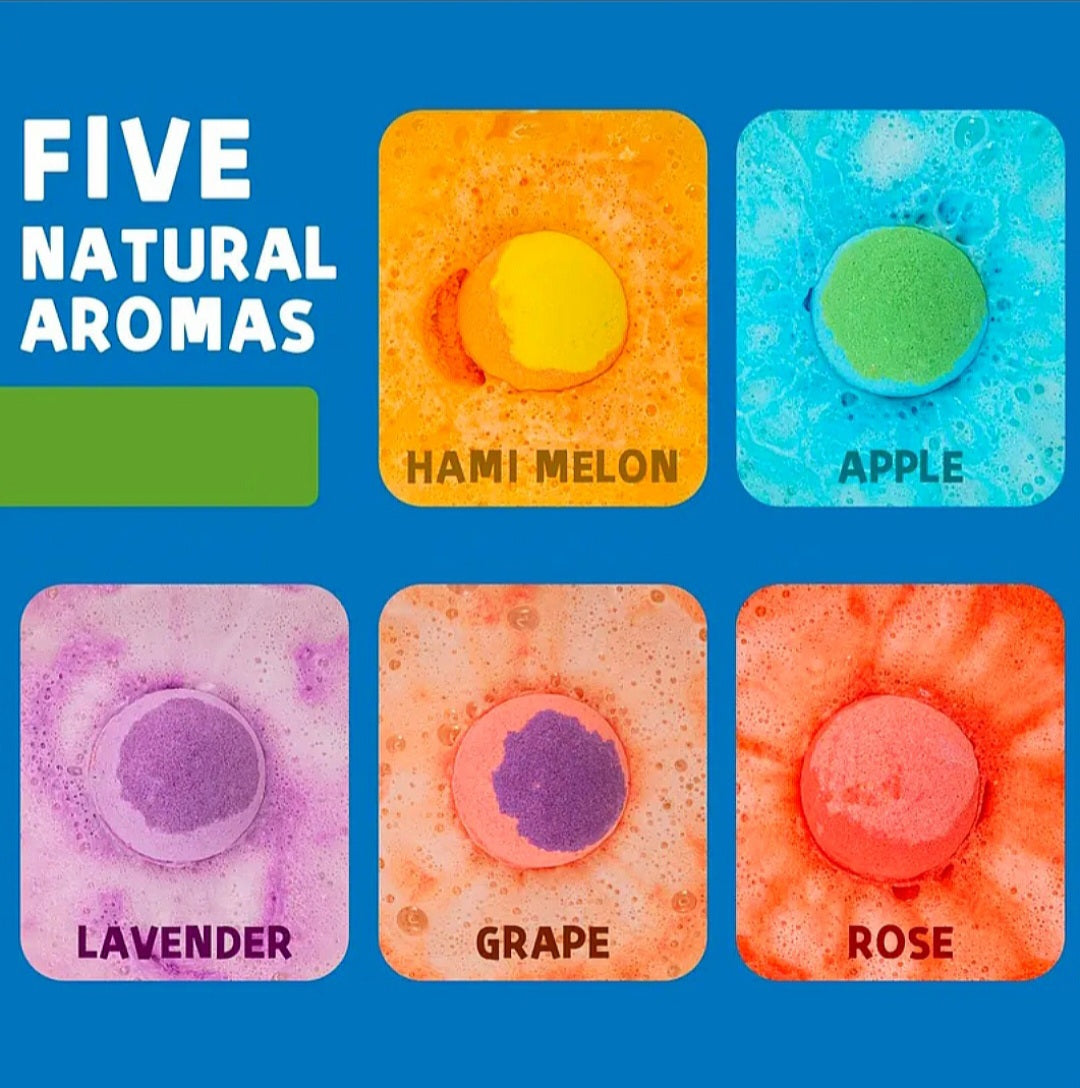 Ritual Bath Bombs With Toy In Each For Kids - Cleansing & Protection / Healing - Bubble Bath / Bombs From Spiritual Warfare - W/ Gifted Crystal