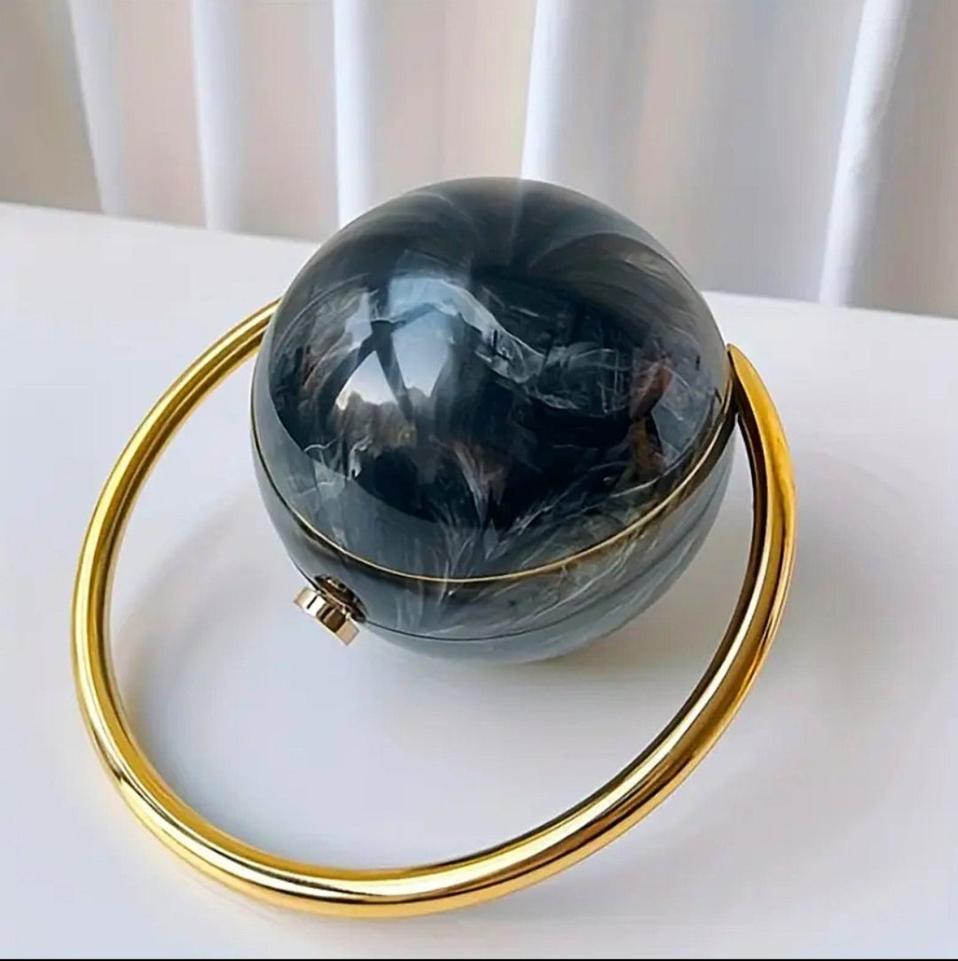 Transmuting Energy Amplifying Bubble - Blue / Gold / Greenish Ritual Activated & Blessed Purse