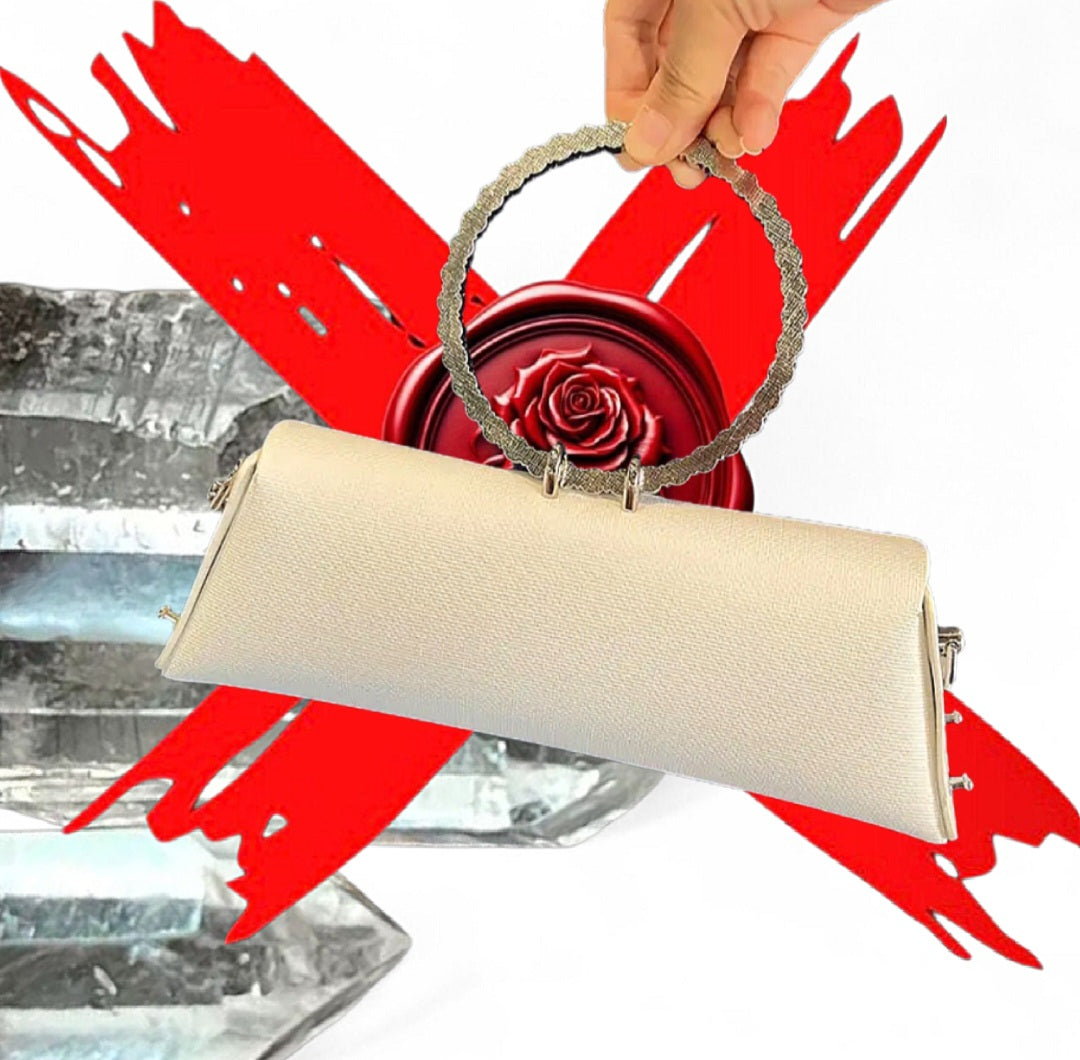 Grounding Harmony Bringer & protector - White Ritual Activated & Blessed Purse